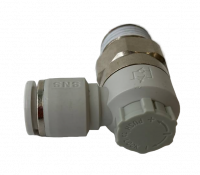 Пневмодроссель с обратным клапаном R1/4-8мм AS2201F-R1/4-08SA-PVC